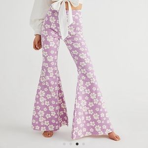 Free people flower power bell bottoms